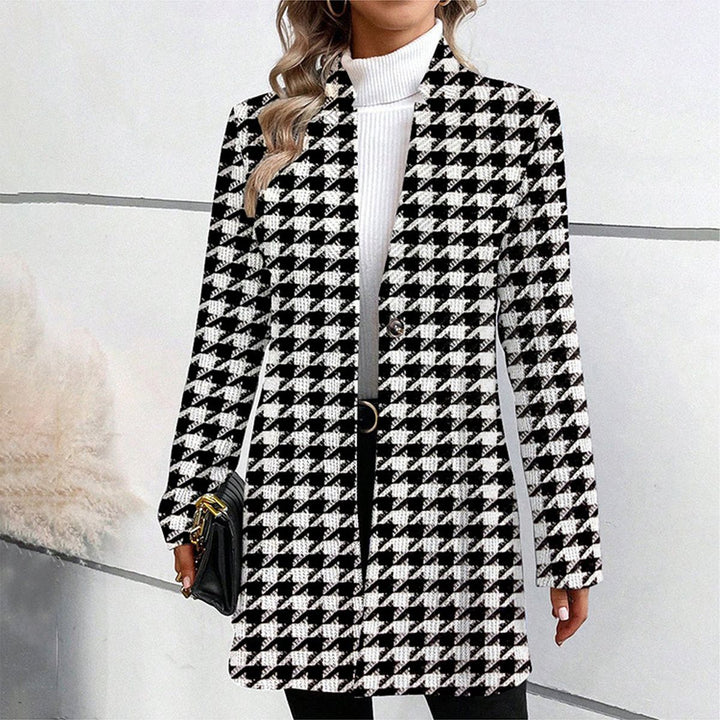 Margot - Elegant Patterned Blazer Coat