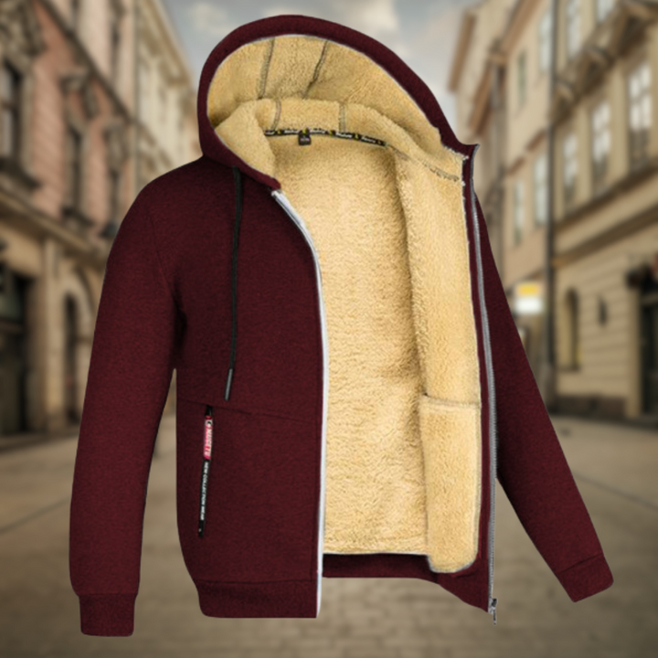 David - Fleece Hooded Cardigan