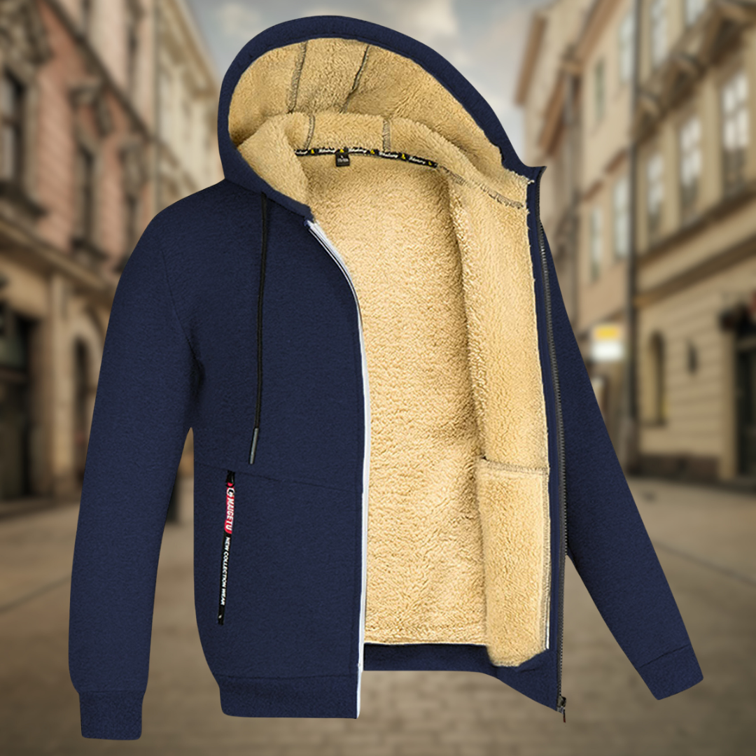 David - Fleece Hooded Cardigan