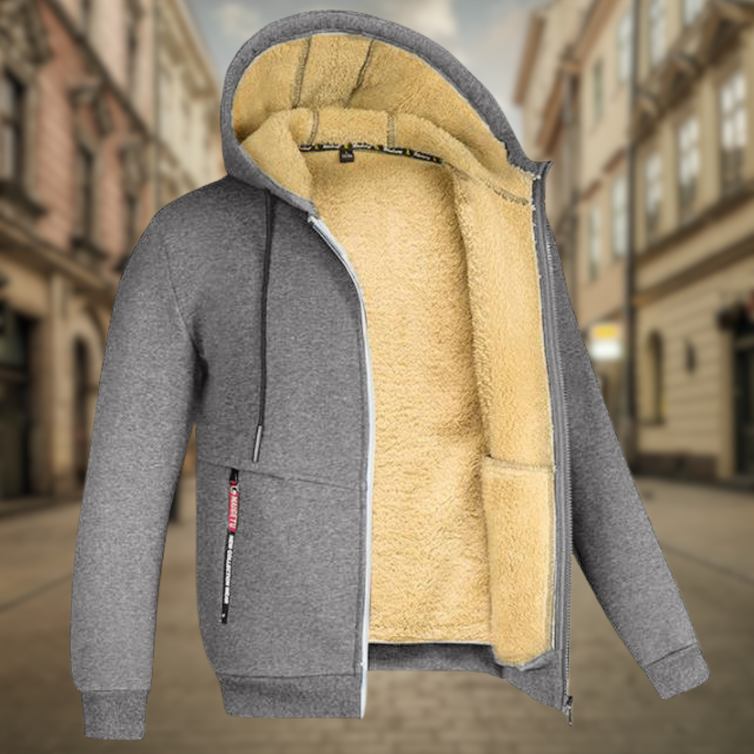 David - Fleece Hooded Cardigan