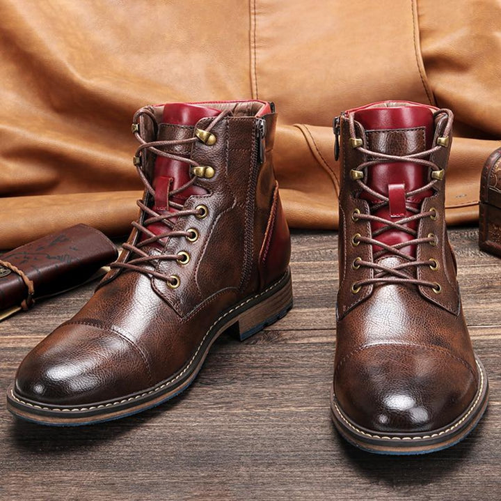 Chris - Handcrafted premium leather Oxford boots