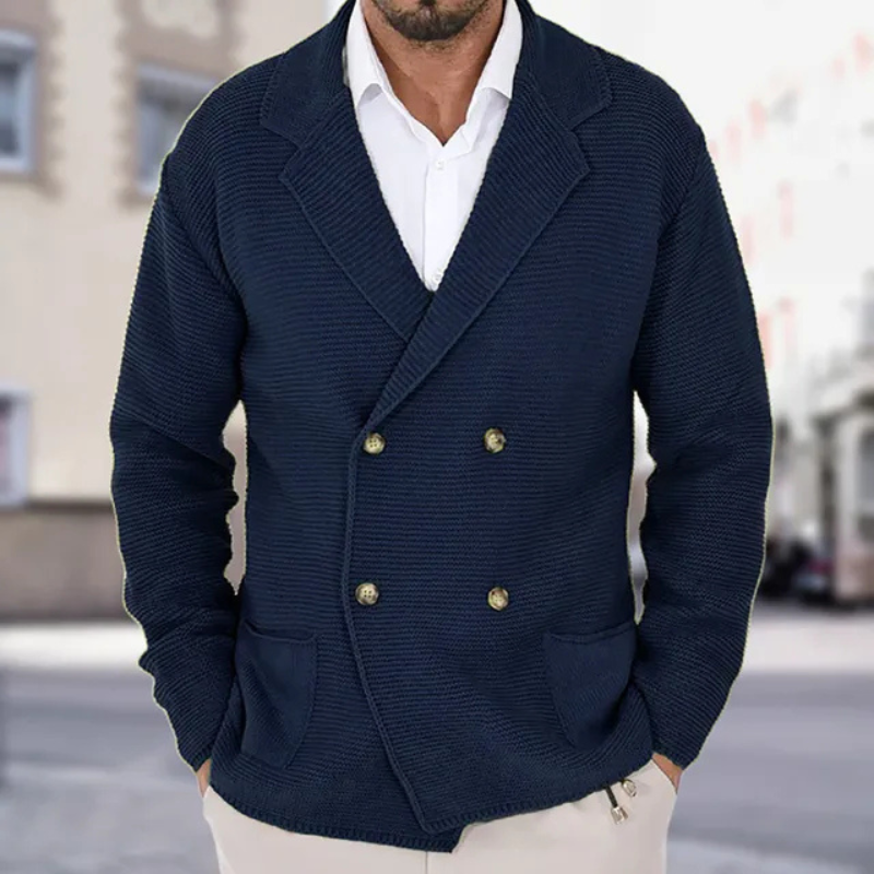 Jari - Knitted double-breasted cardigan