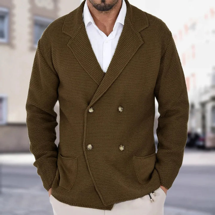 Jari - Knitted double-breasted cardigan