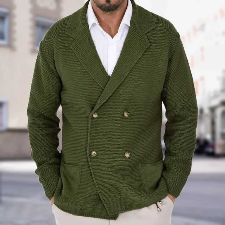 Jari - Knitted double-breasted cardigan