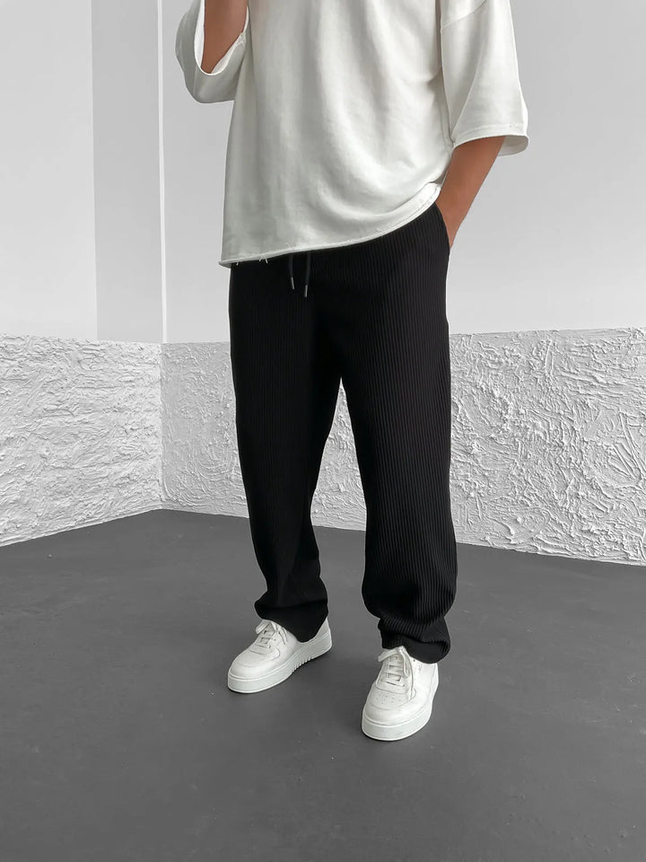 Fergus - Ribbed Spandex Pants